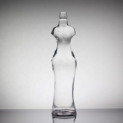 ワイン愛好家や熟練者向けにカスタマイズされた形の美容女性ガラスボトル
