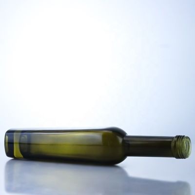 375ml ダークグリーン オリーブオイル ガラスボトル アcido Etch 表面操作と高い色