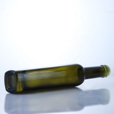 375ml ダークグリーン オリーブオイル ガラスボトル アcido Etch 表面操作と高い色