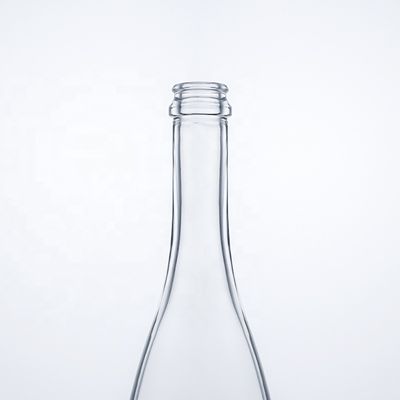カスタムロゴ 独特の花底 スーパーフリント ロング ネック 750ml ガラスボトル ジンコルク