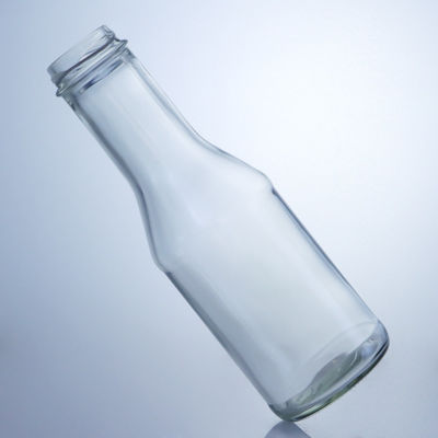 クリアフリントガラスボトル ミルクジュース サラダ チリソース ケチャップ 300ml 500ml 700ml