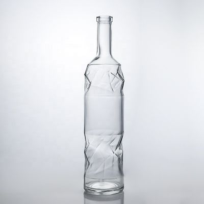 清潔なスーパーフリントガラスボトル 750ml ジン・ラム・ウイスキー・ワイン