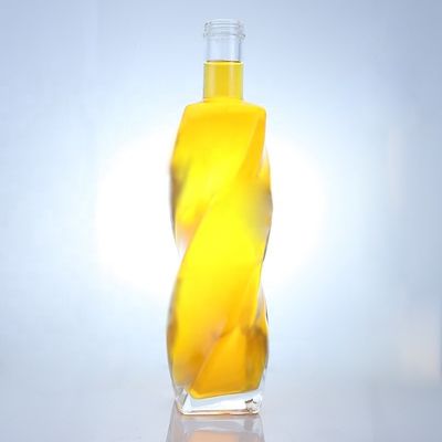 オーダーメイド ロゴ 特殊形ガラスのボトル スピリッツ 700ml 750ml スクリューキャップ