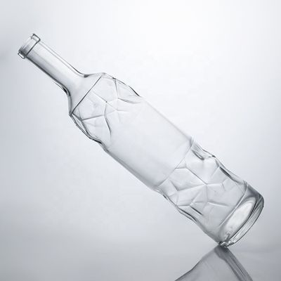 清潔なスーパーフリントガラスボトル 750ml ジン・ラム・ウイスキー・ワイン