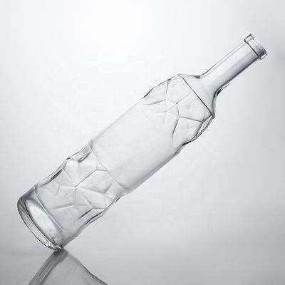 清潔なスーパーフリントガラスボトル 750ml ジン・ラム・ウイスキー・ワイン