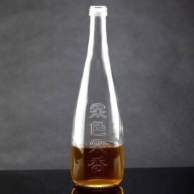 ガラスカラー オリーブオイル包装ボトル 多角形デザインとコルクキャップの閉塞
