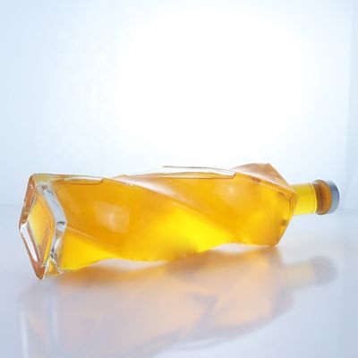 オーダーメイド ロゴ 特殊形ガラスのボトル スピリッツ 700ml 750ml スクリューキャップ