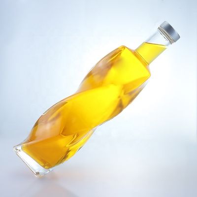 オーダーメイド ロゴ 特殊形ガラスのボトル スピリッツ 700ml 750ml スクリューキャップ