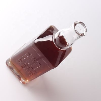 コラー素材 グラス 500ml 700ml ビスキー・ラム・ジン・ブランディ用 凸字透明ボトル
