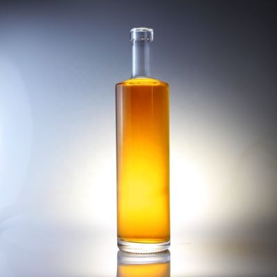 750ml ウォッカ ガラス ボトル コルクと ユニークなデザインで ユニークなシリンダー形