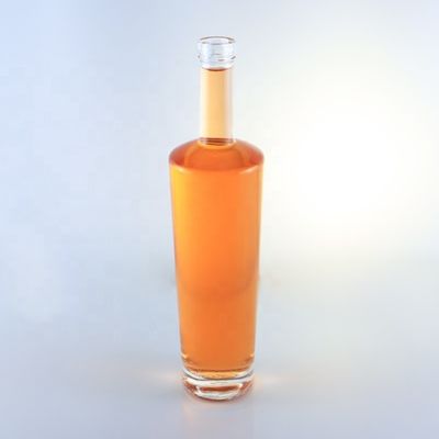750ml ロング ネック フリント ガラス ボトル コルクとアシド エッチ 表面処理