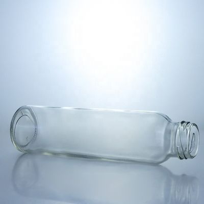 メタルスクリューキャップ 150ml 250ml 350ml 500ml 冷凍圧縮ジュースのための透明ガラスボトル