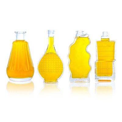 グラス製品 独特の形のボトル 750ml 700ml ウォッカ ウィスキー テキラ ブランデー
