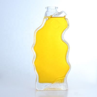 グラス製品 独特の形のボトル 750ml 700ml ウォッカ ウィスキー テキラ ブランデー