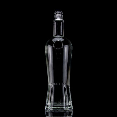 500ml700ml750ml クリアウイスキーボトル スーパーフリントガラス カスタム彫刻 ユニークなデザイン