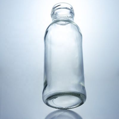透明ガラス飲料ボトル 人気 100ml260ml 500ml 1000ml 丸いボトル スクリューキャップ