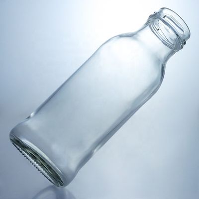 透明ガラス飲料ボトル 人気 100ml260ml 500ml 1000ml 丸いボトル スクリューキャップ