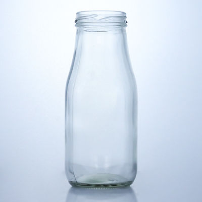 250ml 牛乳ジュース用食品ガラスボトル 密封型 スクリューキャップ 身体材料 ガラス