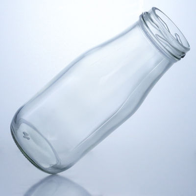 250ml 牛乳ジュース用食品ガラスボトル 密封型 スクリューキャップ 身体材料 ガラス