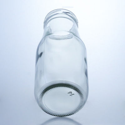 250ml 牛乳ジュース用食品ガラスボトル 密封型 スクリューキャップ 身体材料 ガラス