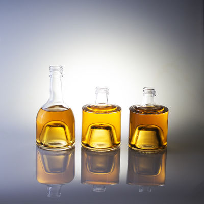 ガラスのボディ 最新モデル ミニ リコア ウイスキーボトル アルミキャップ 50ml 100ml 200ml