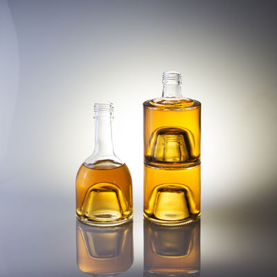 ガラスのボディ 最新モデル ミニ リコア ウイスキーボトル アルミキャップ 50ml 100ml 200ml