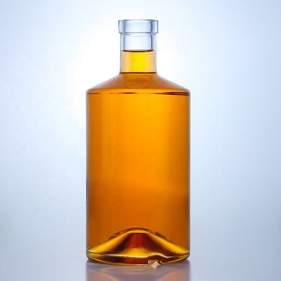 Avialable 透明な円形のワインボトル 500ml 700ml 750ml 飲料用コルク付き