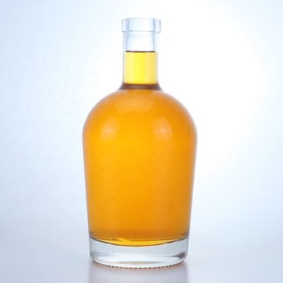 Avialable 透明な円形のワインボトル 500ml 700ml 750ml 飲料用コルク付き
