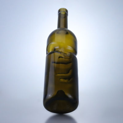 500ml 750ml クリア フリント ジン ラム シャンパン テキラ 酒 コーク付き ガラスボトル