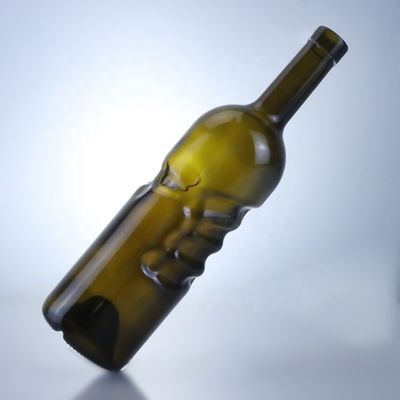 500ml 750ml クリア フリント ジン ラム シャンパン テキラ 酒 コーク付き ガラスボトル