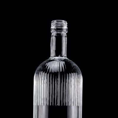 500ml 700ml スクリューキャップ スーパーフリント ガラス 空のウイスキーボトル デザイン クラシック 丸