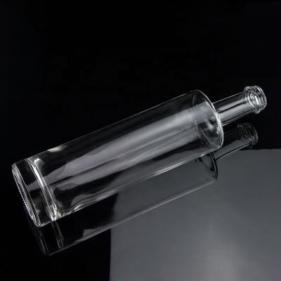 独特のデザイン 750ml ロング ネック 空のウォッカ ガラスボトル スクリューキャップ スーパーフリント ガラス
