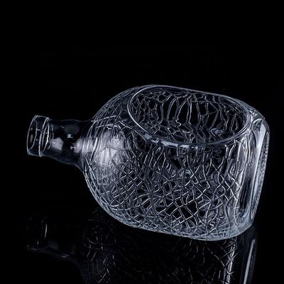 グラス 丸 彫刻 700ml 750ml ウォッカ グラス ボトル ワイン ボトル コーク 密封 タイプ