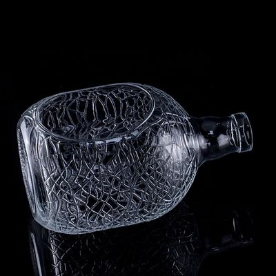 グラス 丸 彫刻 700ml 750ml ウォッカ グラス ボトル ワイン ボトル コーク 密封 タイプ