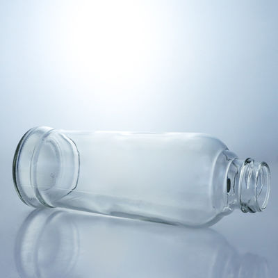 お茶 円筒形 420ml ガラスの飲み物 ボトル コルクキャップと円筒形