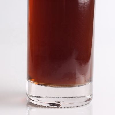 750ml 1リットルの彫刻されたテキラガラスボトル,丸い形とコルク密封タイプ