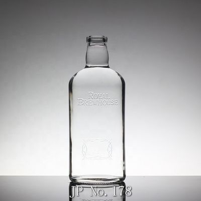 800ml 1000ml 3000ml 大容量のウイスキーガラスボトル 丸 500ml 方形のガラス水瓶