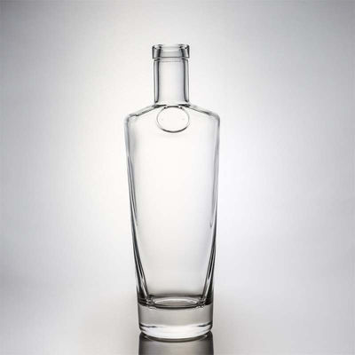 ベース素材 ガラス 500ml 700ml 750ml スーパーフリント 丸い透明ガラスボトル