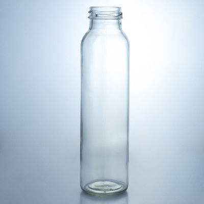 250ml 320ml 500ml 750ml 1L クリアミルクジュース 水ガラスボトル カスタムロゴのスクリューキャップ
