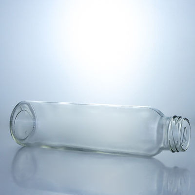 250ml 320ml 500ml 750ml 1L クリアミルクジュース 水ガラスボトル カスタムロゴのスクリューキャップ