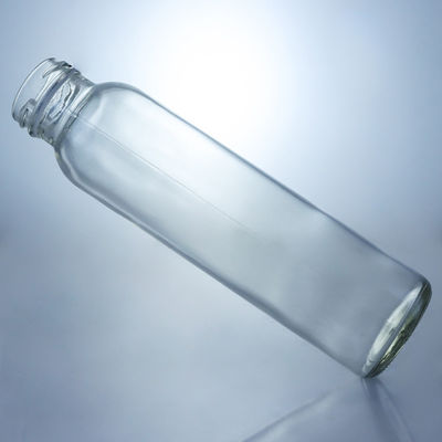 250ml 320ml 500ml 750ml 1L クリアミルクジュース 水ガラスボトル カスタムロゴのスクリューキャップ