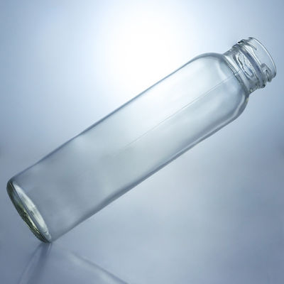 250ml 320ml 500ml 750ml 1L クリアミルクジュース 水ガラスボトル カスタムロゴのスクリューキャップ