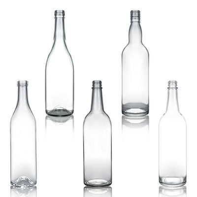 750ml クリア ロング ネック グラス ボトル ウイスキー シャンパン ブランデー 産業用飲料