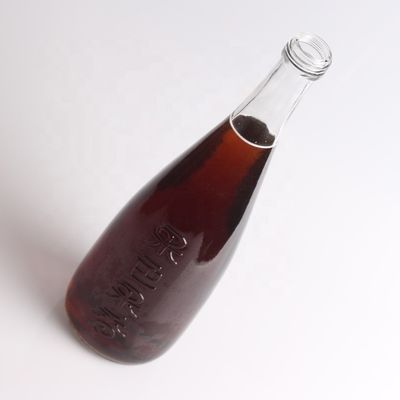 ボトル カラー クリア スーパー フリント ガラス 750ml ジュース ガラス ボトル アルミ 蓋付き