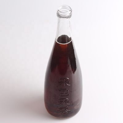 ボトル カラー クリア スーパー フリント ガラス 750ml ジュース ガラス ボトル アルミ 蓋付き