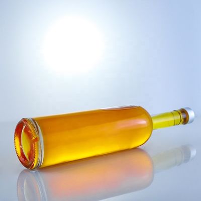 オーダーメイドロゴ 700ml 750ml ハイ・フリント 丸い形ガラスボトル