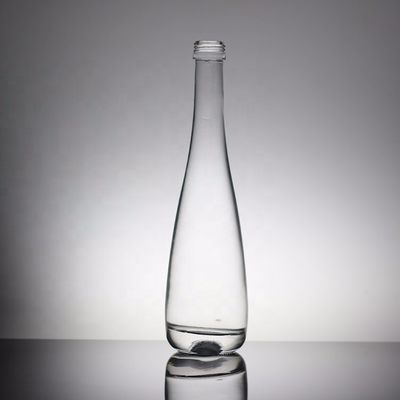 透明な丸 700ml 350ml 工業飲料のためのカスタムミネラルウォーターガラスボトル