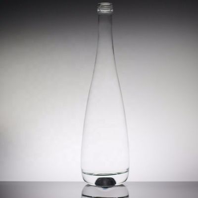 透明な丸 700ml 350ml 工業飲料のためのカスタムミネラルウォーターガラスボトル