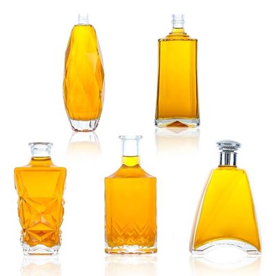 375ml 500ml 700ml 750ml 1000ml オスロ酒 ジン ウィスキー ガラス ウォッカ ボトル コルク蓋付き
