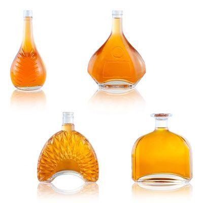 シャンパン 1L ガラスボトル デカルスクリーン印刷とコルクシール オーダーメイドオプション